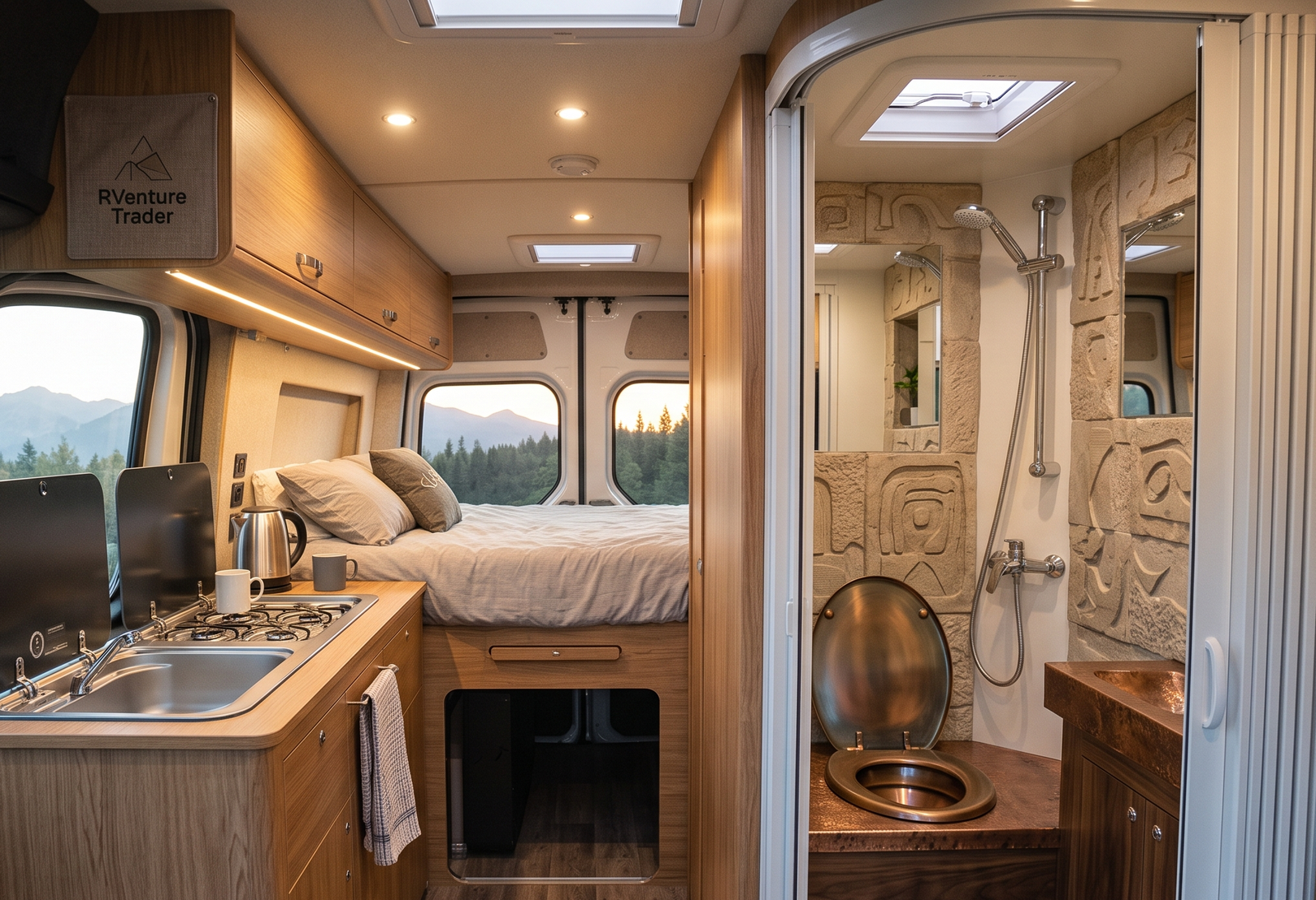 Campervan inbuild toilet option
