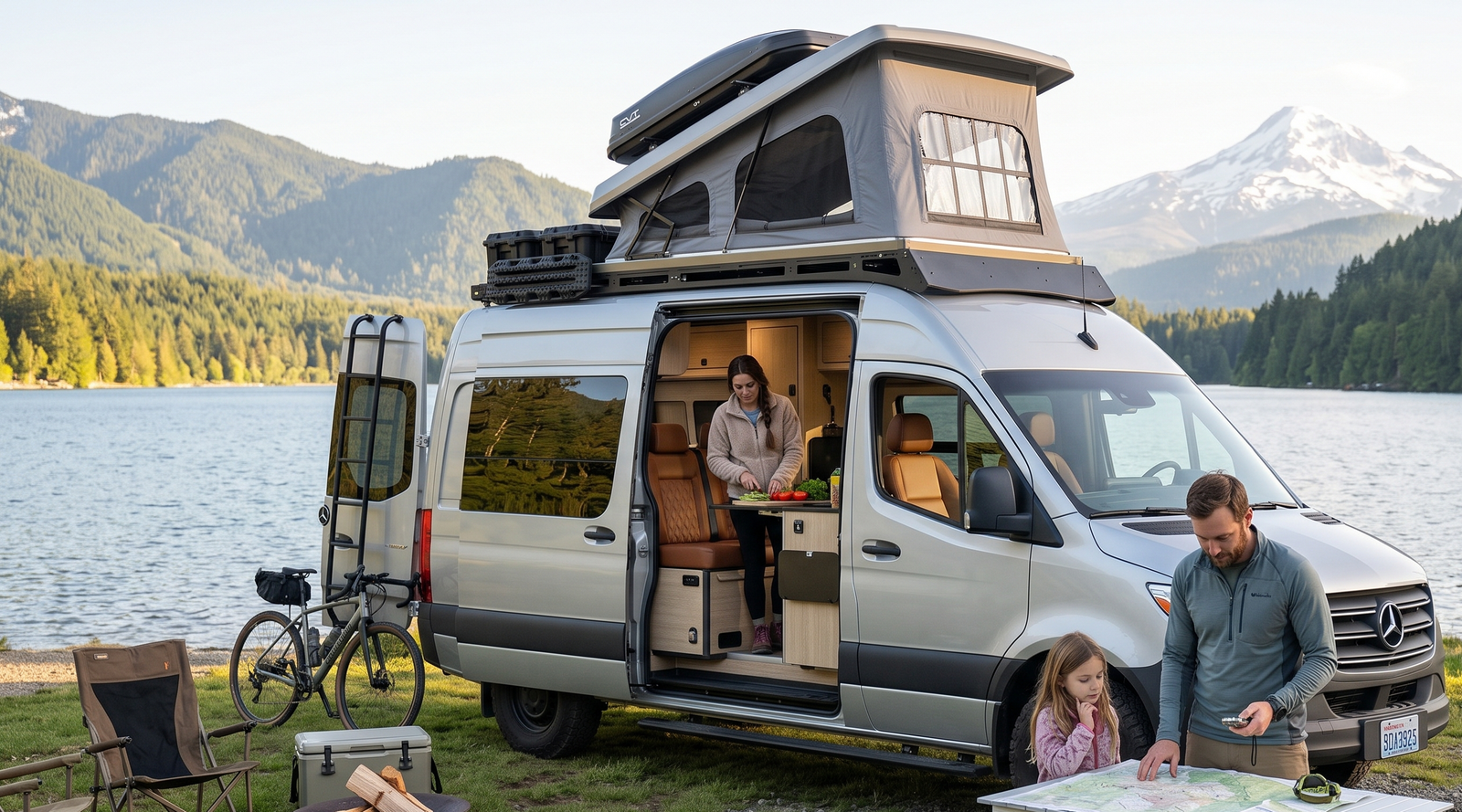Mercedes Poptop campervan