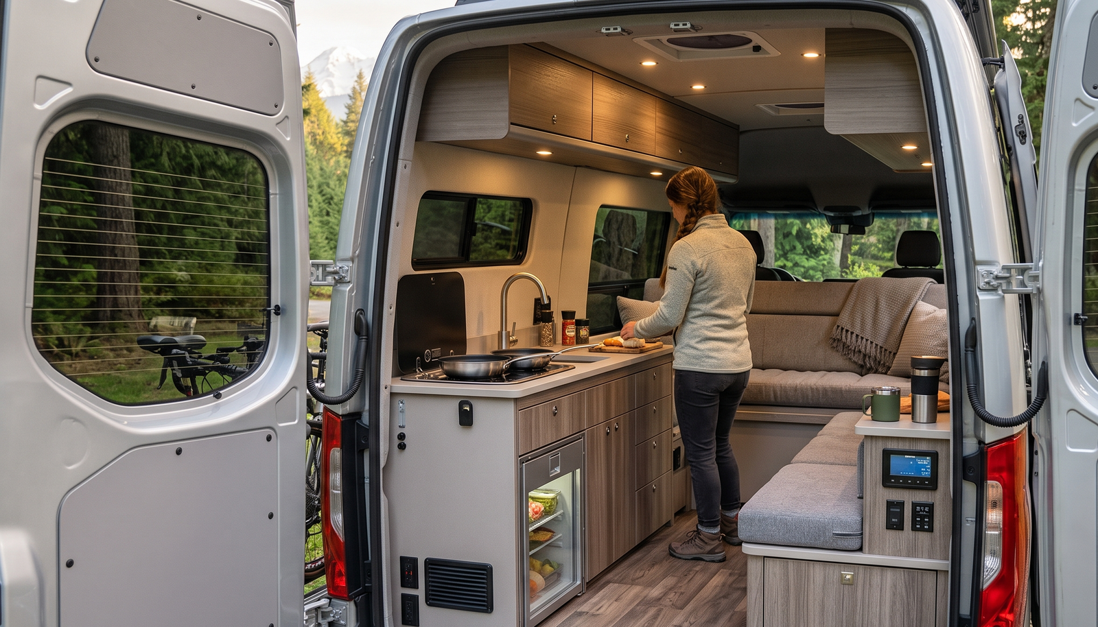Mercedes campervan interior
