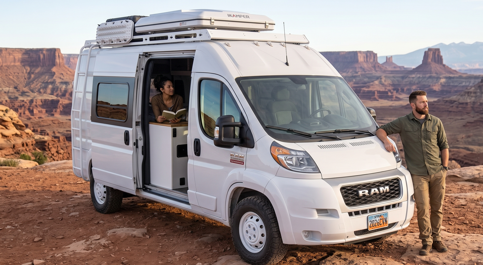 White Ram ProMaster campervan