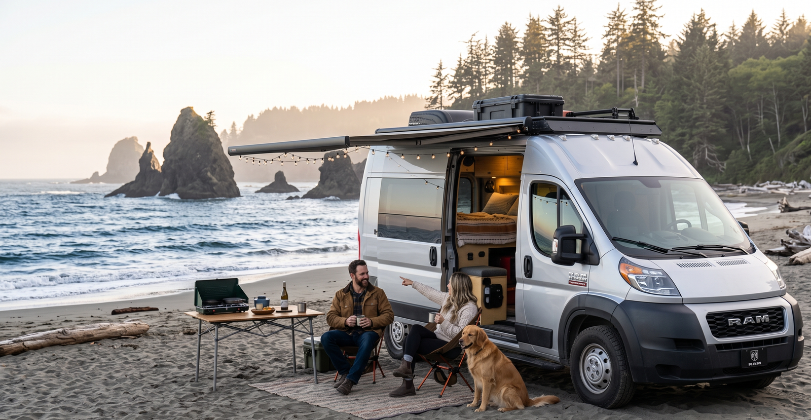 Ram ProMaster couple camper van