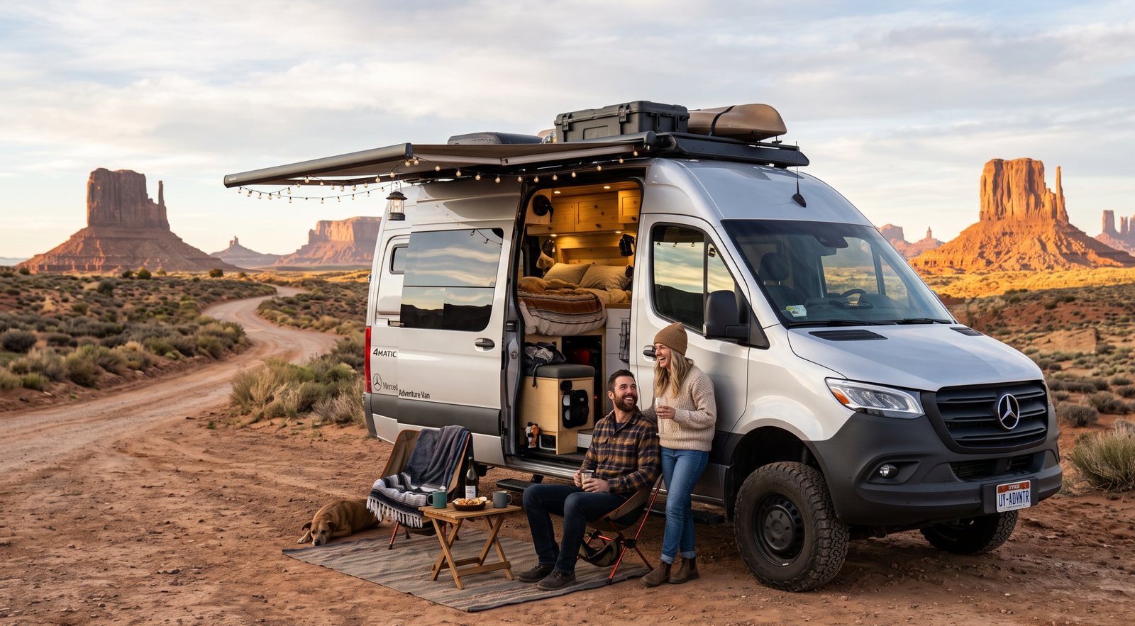 Mercedes couple camper van