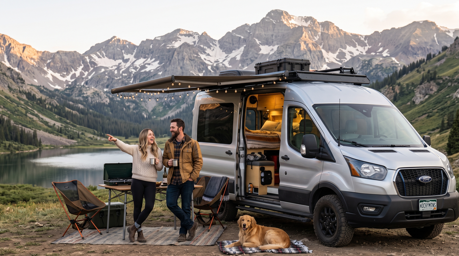 Ford Transit cargo van for sale as a blank canvas for a DIY camper conversion