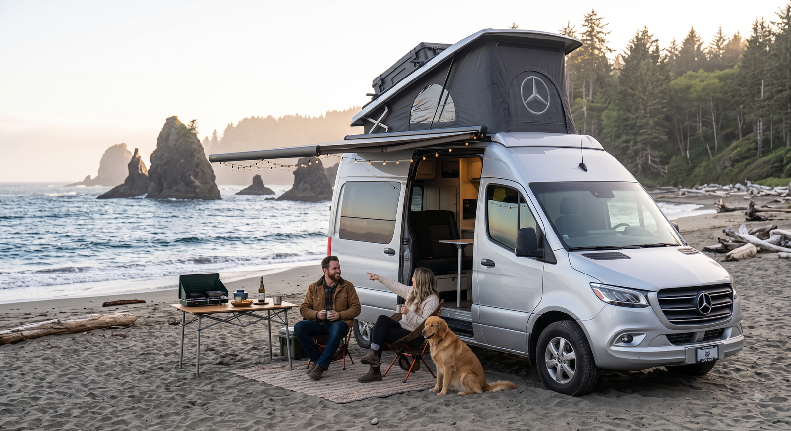 Mercedes Pop top camper van