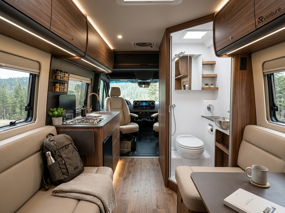 camper van inbuuild shower