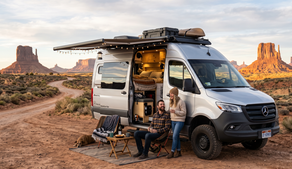 Mercedes couple camper van