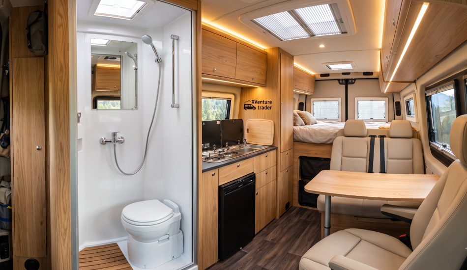 Campervan inbuild toilet