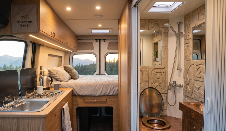 Campervan inbuild toilet option