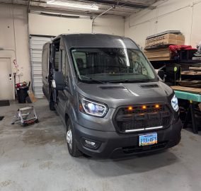 Custom campervan van conversion detail photo