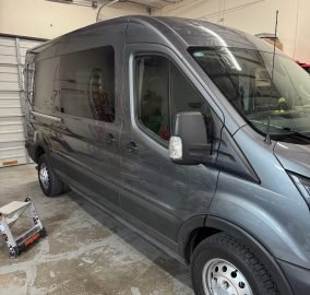 Custom campervan van conversion detail photo