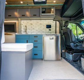 Adventure van campervan exterior professional photo