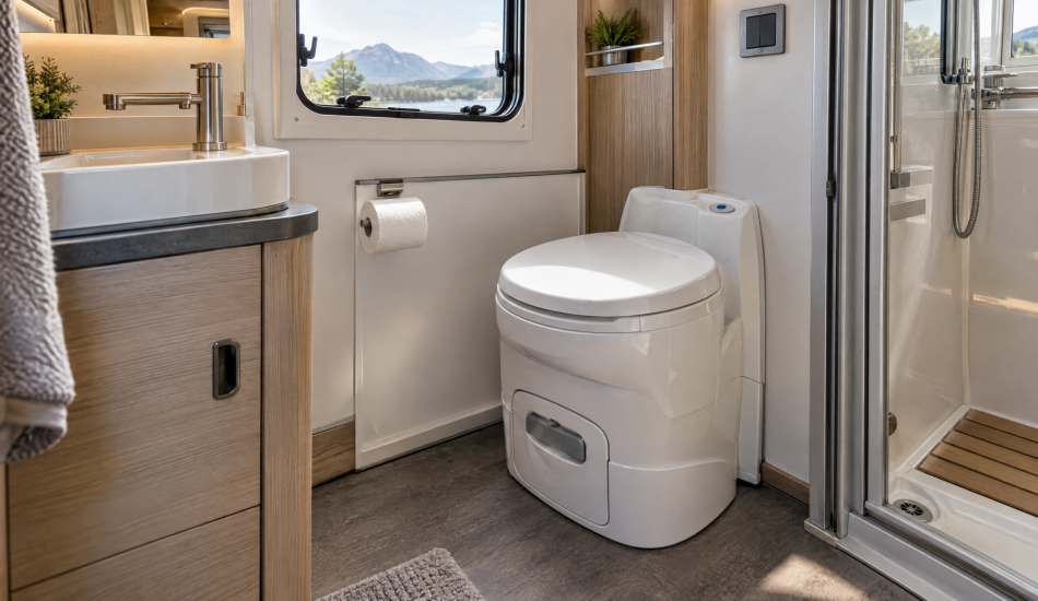 Cassette Toilet in an RV