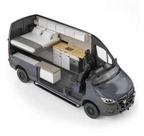 Vansmith Bivy Deluxe campervan layout